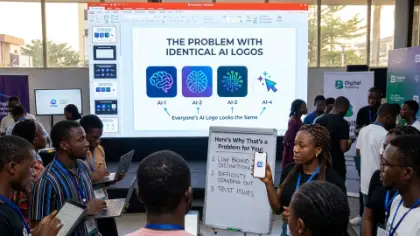 Illustrative photograph for the story: Everyone's AI Logo Looks the Same. Here's Why That's a Problem for You