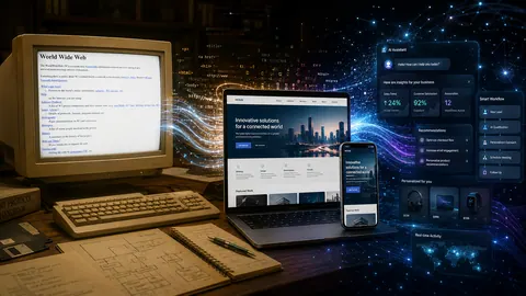 Illustrative photograph for the story: From the First Websites to the AI Era: How the Internet Changed the Way We Do Business