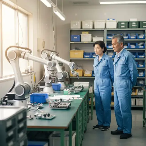 Illustrative photograph for the story: Japan's Small Manufacturers Are Betting Everything on Robotics